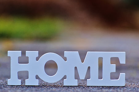 selective focus photography of home text thumbnail