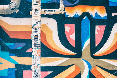 multicolored print wall thumbnail