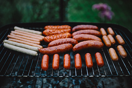 Sausages on the grill thumbnail