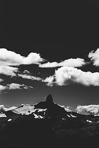 silhouette photo of mountain thumbnail