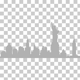 new york city skyline wall decal silhouette silhouette png clipart