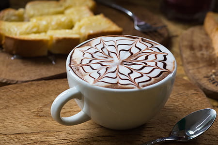 mocha latte on cup thumbnail