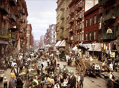 Little Italy in Manhattan, New York around 1900. thumbnail