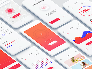 iOS Fitness App Dashboard sketch file sketch file
