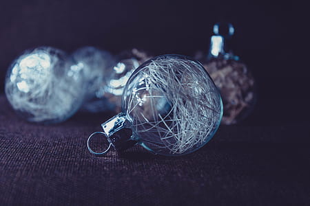 selective focus photo of clear bauble thumbnail