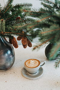 espresso beside gray steel vase thumbnail