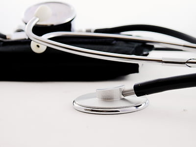 gray stethoscope on white background thumbnail