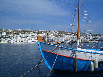 white and blue sailboat on body of water during daytime thumbnail