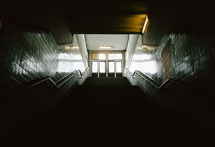 low angle photo of concrete stairs thumbnail