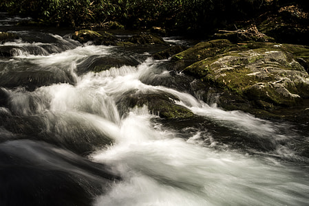 Rushing water of the River at Great Smoky Mountains National Park, North Carolina thumbnail