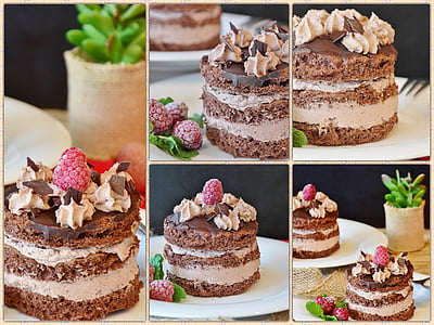 chocolate cake collage thumbnail