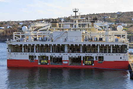 Offshore seismic vessel in the port thumbnail