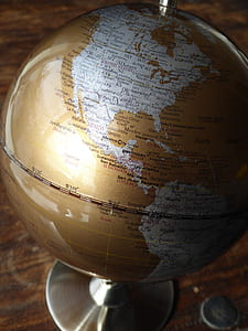 gold and gray desk globe thumbnail