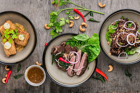 three meat-based cuisines with dip thumbnail