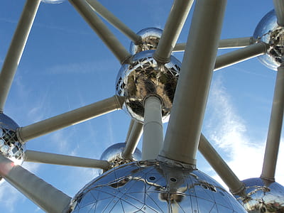 low-angle view of Atomium, Brussel Germany thumbnail