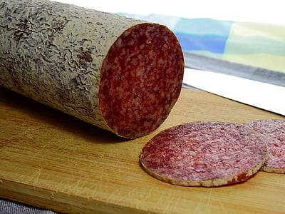 pepperoni roll sliced into pieces thumbnail