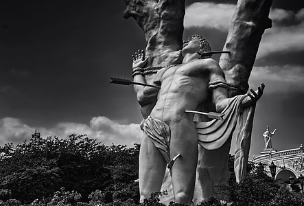 grayscale photography of man statue thumbnail
