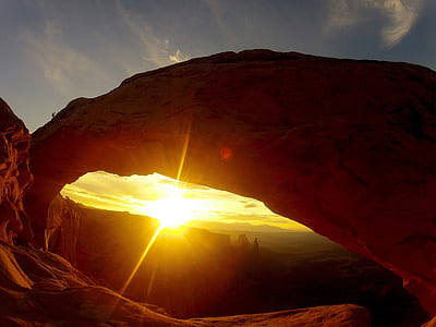 silhouette photography of mountain thumbnail