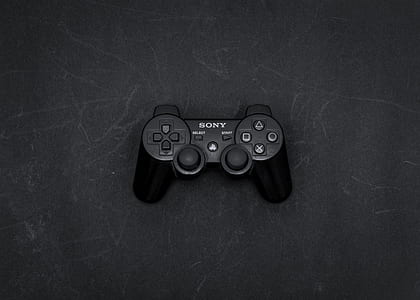 Sony DualShock 3 wireless in grayscale shot thumbnail