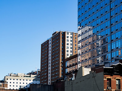 low-angle photo of buildings thumbnail