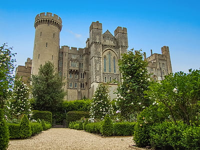 grey concrete castle surrounded with trees during daytime thumbnail