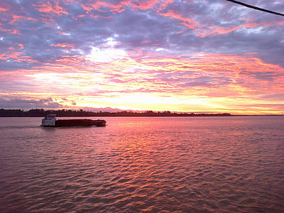 White Sand Above Orange Clouds during Sunset thumbnail