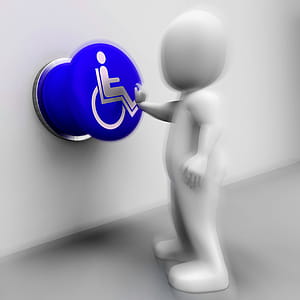 Wheel Chair Pressed Showing Physical Disability And Immobility thumbnail