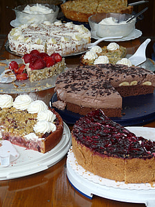 sliced of cakes on table thumbnail