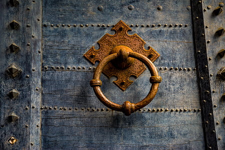 brown steel door knocker thumbnail