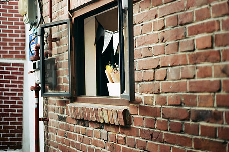 black framed glass opened window thumbnail
