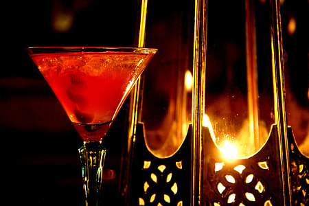 clear glass cocktail with wine thumbnail
