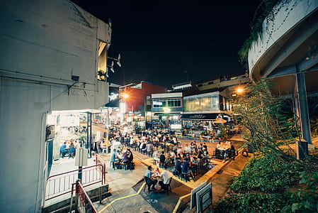 photo of people on table during nighttime thumbnail