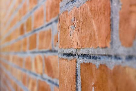 shallow focus photography of brown brick wall thumbnail