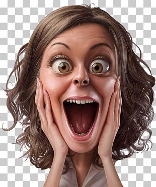 Surprise Skirt, Surprised expression, illustration of woman with surprise expression PNG clipart