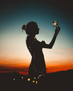 light, dawn, sunset, person thumbnail