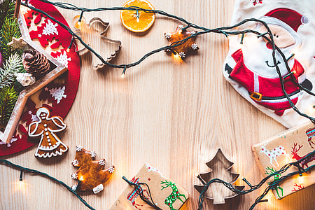 Christmas Time Decorations Hero Background Image thumbnail