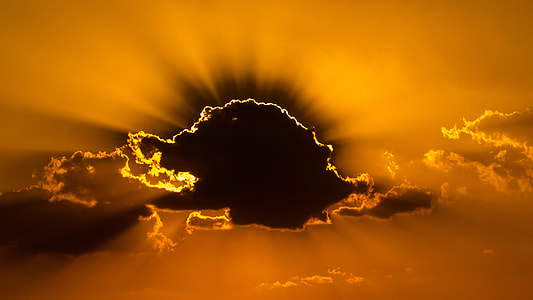 photo of sun covered by clouds thumbnail