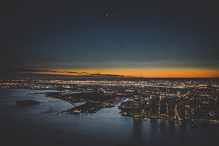 Bird's Eye Photo of City Skyline thumbnail