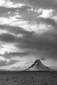 Grayscale Mountain and Clouds thumbnail