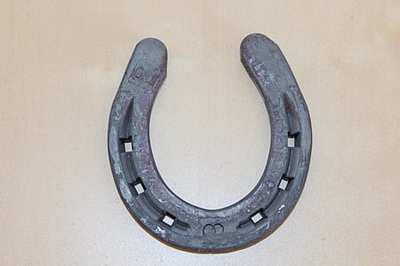 horseshoe on brown surface thumbnail