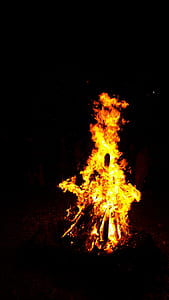 wood, night, dark, evening thumbnail