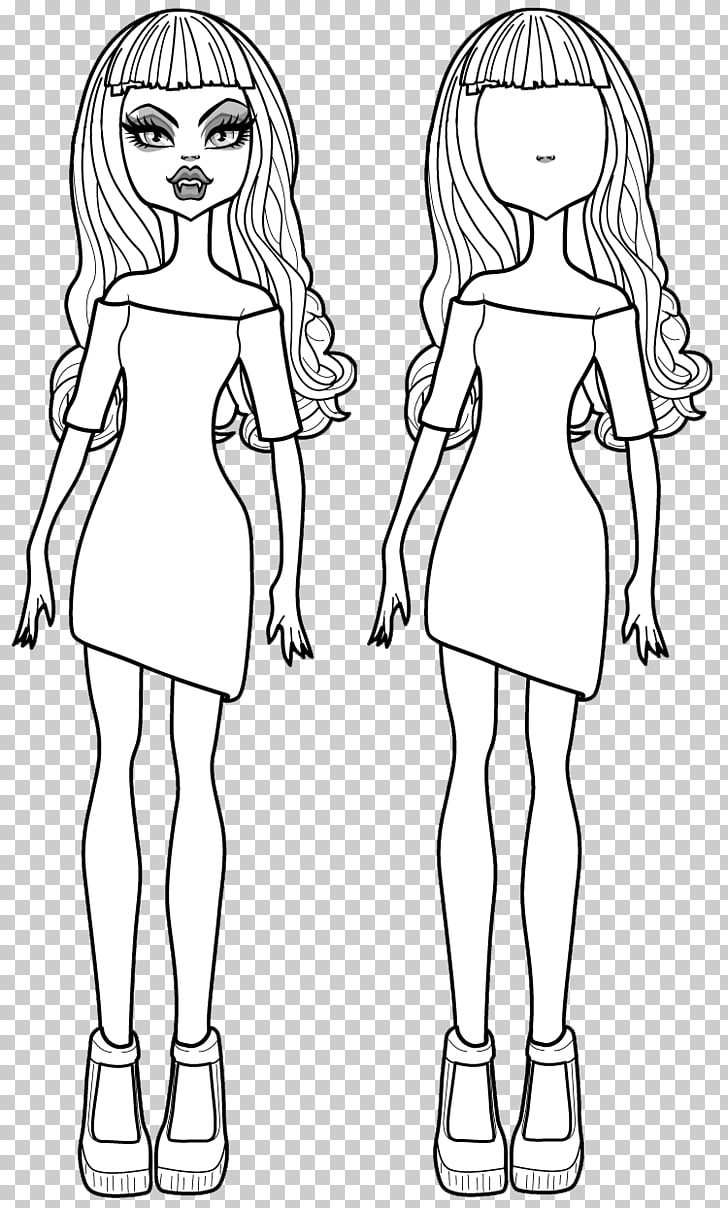 Monster High Doll Drawing Coloring Book Frankie Stein Doll Png
