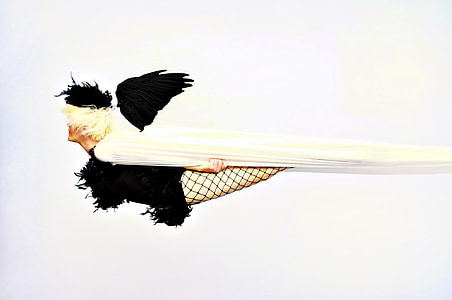 photography woman wearing black fish net leggings thumbnail