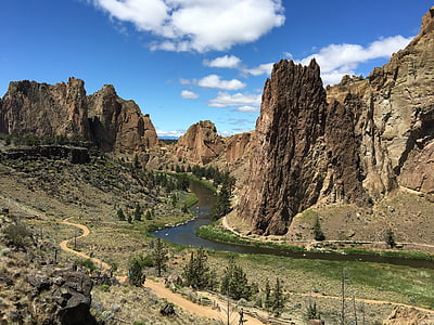 river near rock formations thumbnail