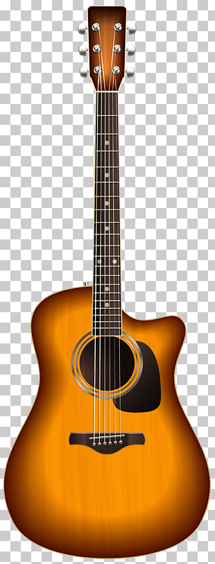 Acoustic guitar Electric guitar , Guitar Transparent , brown acoustic guitar PNG clipart