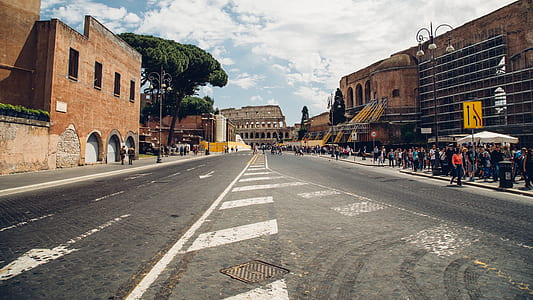 people waking beside street thumbnail