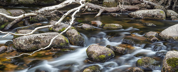 flowing river with scattered rocks thumbnail