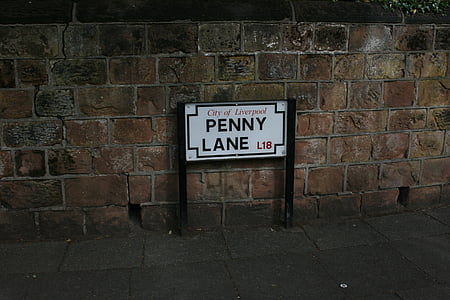penny lane signage beside wall thumbnail