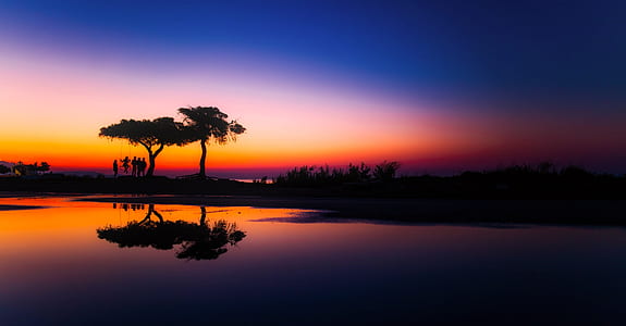 sea, dawn, landscape, nature thumbnail