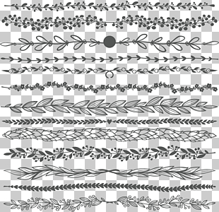 Euclidean Adobe Illustrator, European gray separator bar, black leaf strap lot illustration PNG clipart